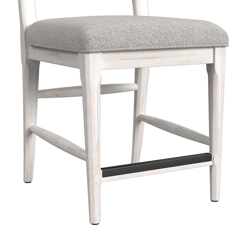 Rogen Rustic - Counter Side Chair (Set of 2) - Rustic White / Gray