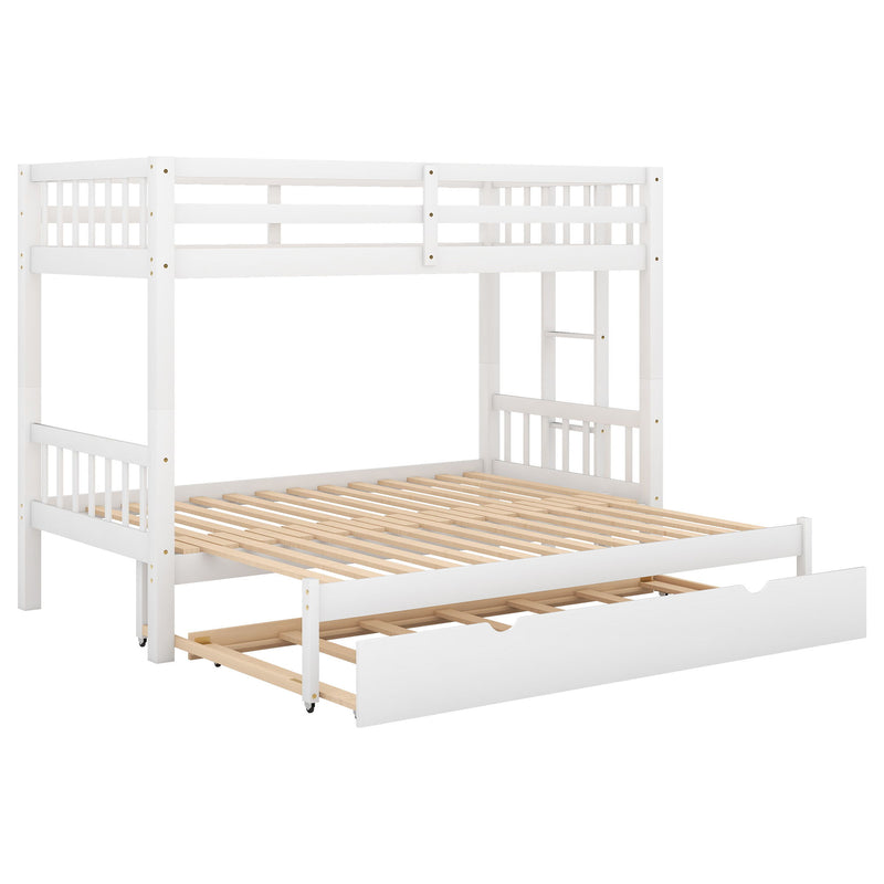 Kids Furniture - Pull Out Bunk Bed With Trundle