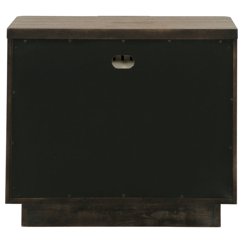 Terrace - 2-Drawer Nightstand Bedside Table - Ash Brown