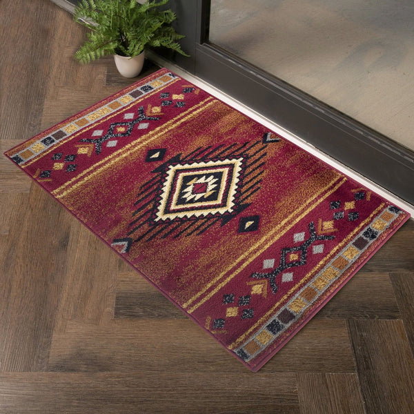 Tribes - 2' X 3' Southwest Area Rug - Red