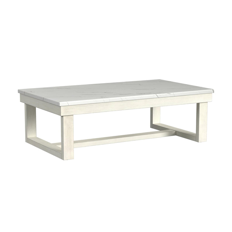 Catilin - 3 Piece Occasional Table Set (Coffee Table & Two End Table) - Brushed White