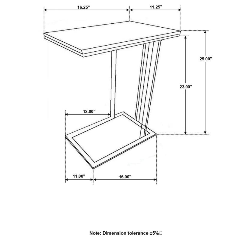 Vicente - Marble Top C-Shaped Sofa Side Table