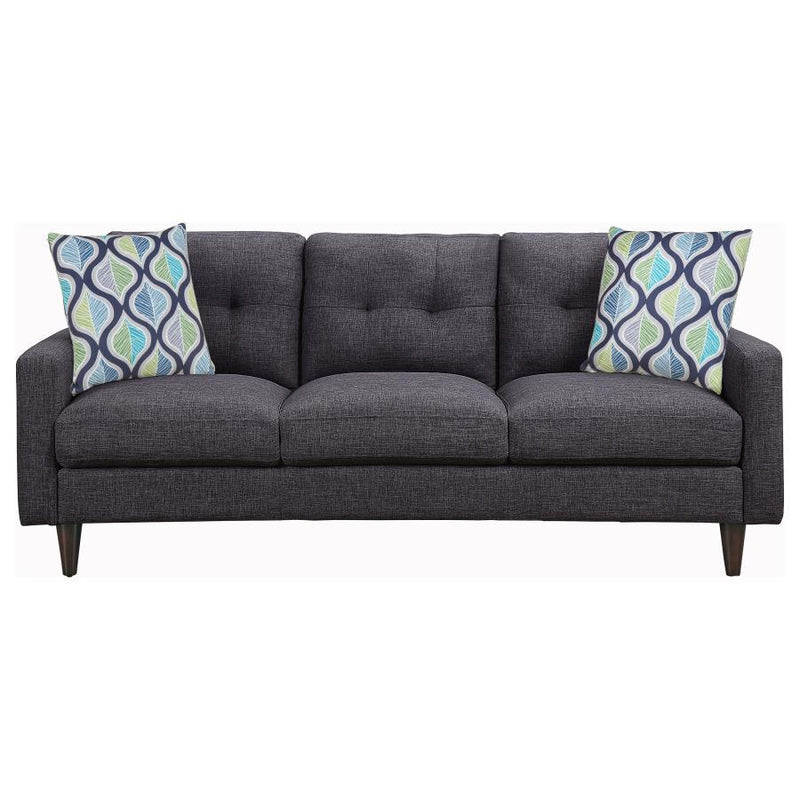 Watsonville - Tufted Back Sofa - Gray