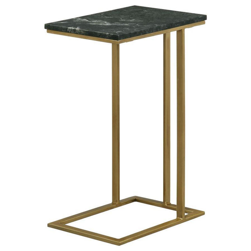 Vicente - Marble Top C-Shaped Sofa Side Table