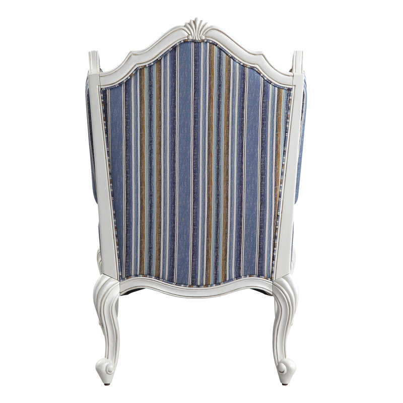 Ciddrenar - Chair - Fabric & White Finish