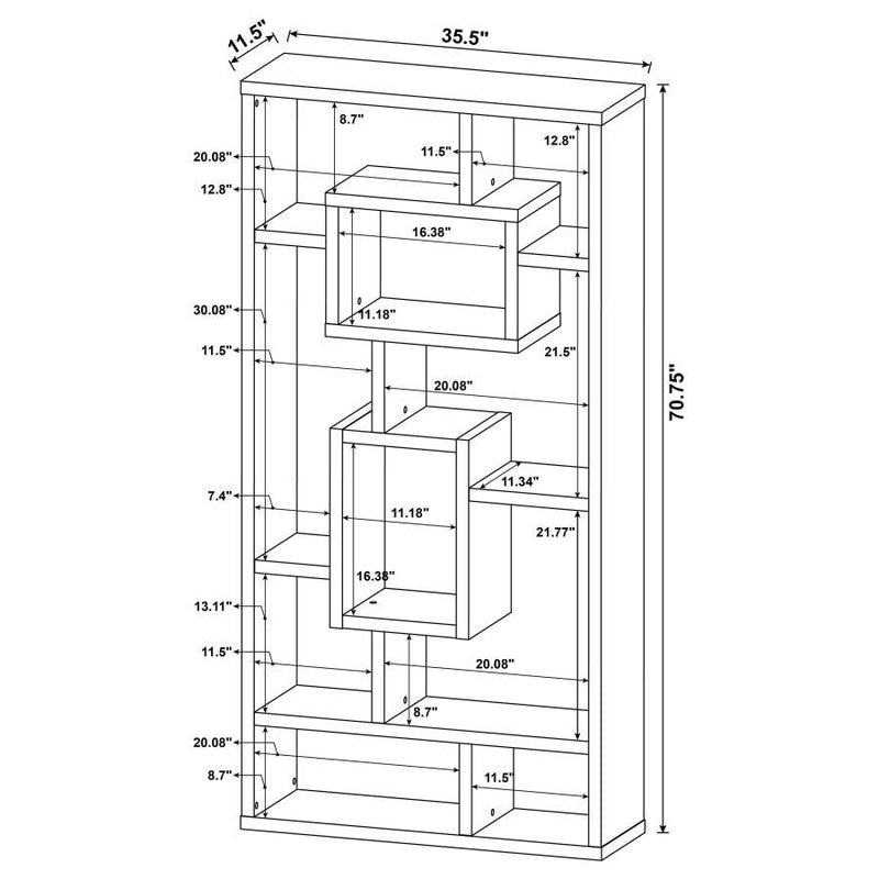 Howie - 8-Shelf Bookshelf