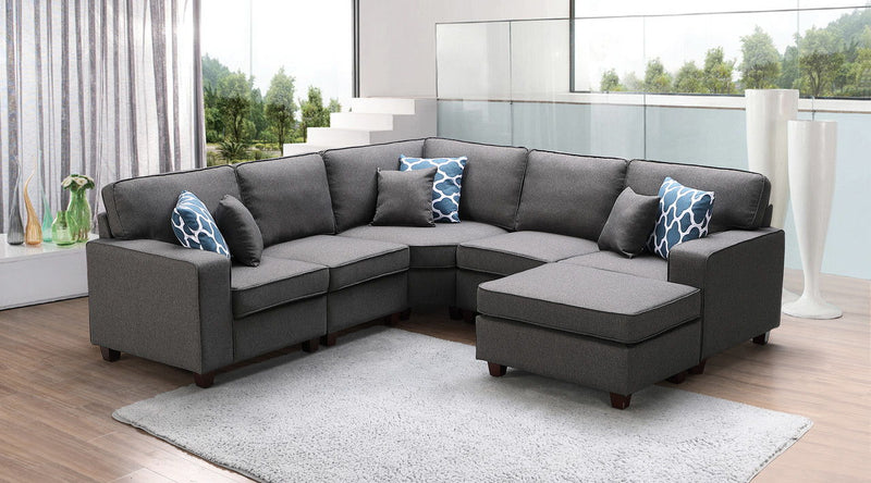 Sonoma - 6 Piece Modular L-Shape Sectional Sofa With Ottoman