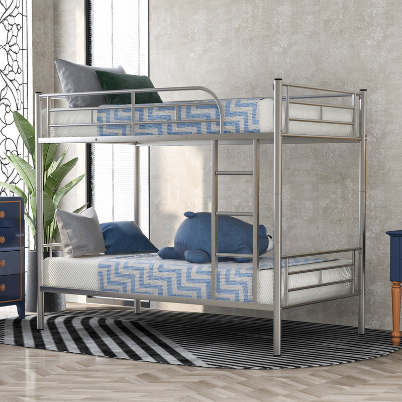 Twin Over Twin Metal Bunk Bed (Silver) ( old sku: MF189201NAA )