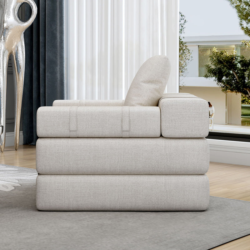 Single Sofa Chair That Converts To A Single Sofa Bed For Living Room, Guest Room, Playroom