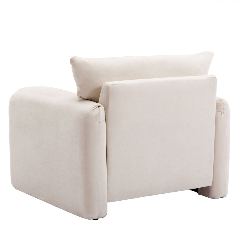 Modern Style Chenille Oversized Armchair Accent Chair Single Sofa Lounge Chair For Living Room, Bedroom