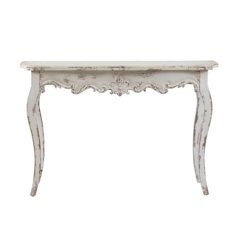 Slimline Console Table, For Hallway Living Room Bedroom - Whitewash