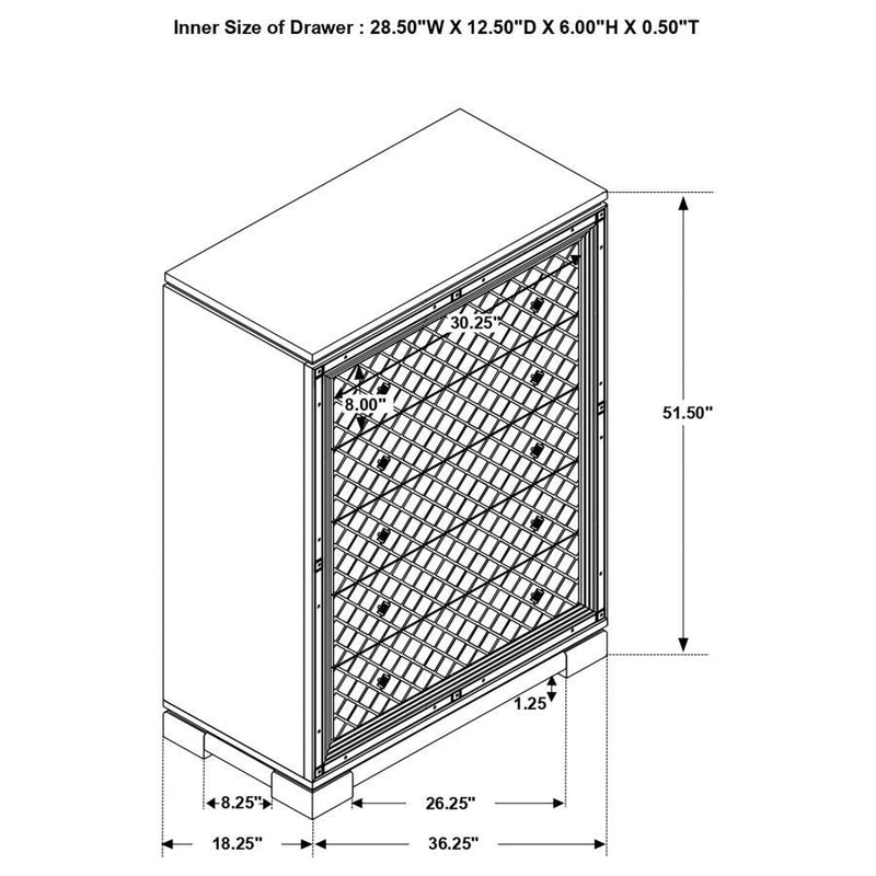 Eleanor - 5-Drawer Bedroom Chest