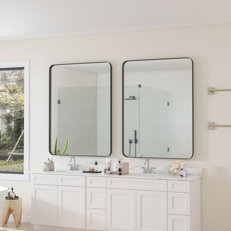 Wall Mirror Rectangular Mirror Metal Framed Mirror Vanity Mirror Dressing Mirror, For Bathroom, Living Room, Bedroom