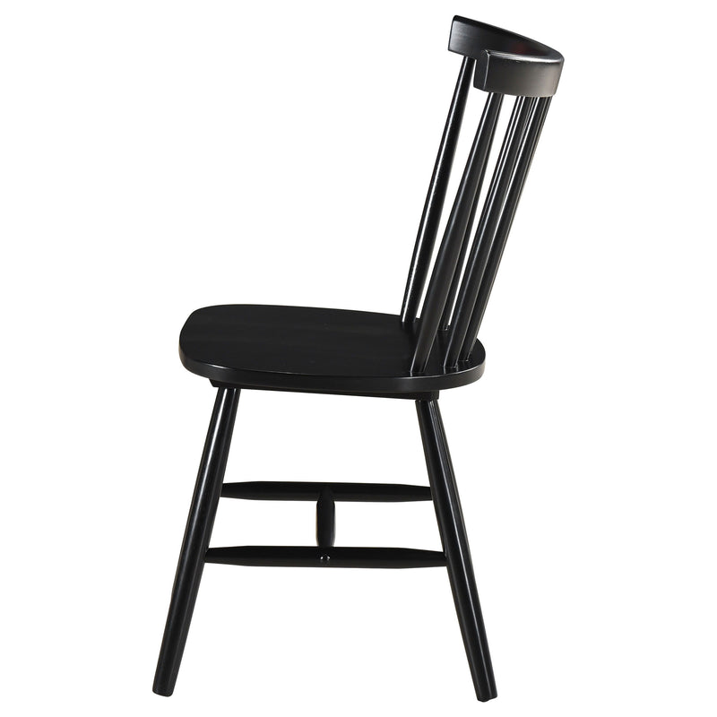 Hollyoak - Windsor Spindle Back Dining Side Chairs (Set Of 2) - Black