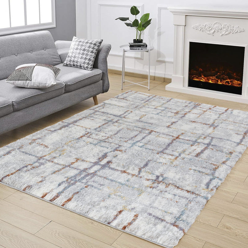 Loft Shag - 7'10" X 9'10" Shaggy Area Rug - Multi