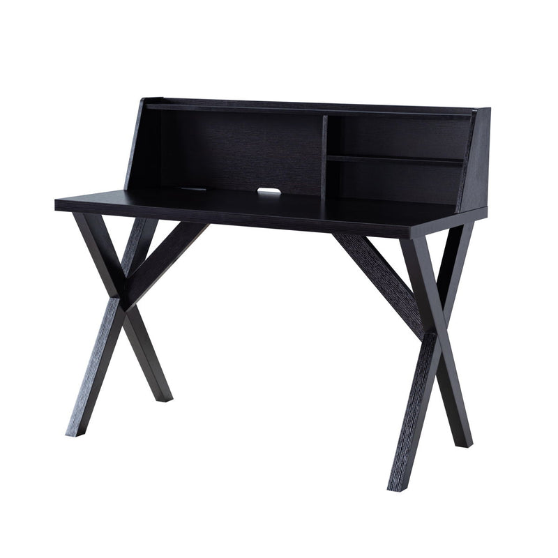 Crosshatch Leg Laptop Desk With USB/Power Outlet