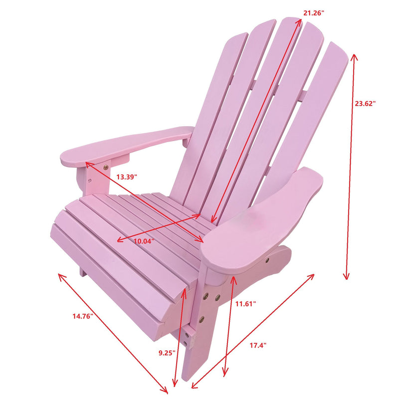 Outdoor Or Indoor Children Adirondack Chair