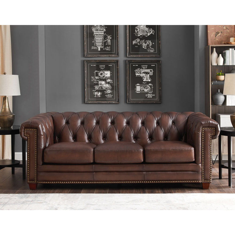 Stanwood - Leather Sofa - Caramel