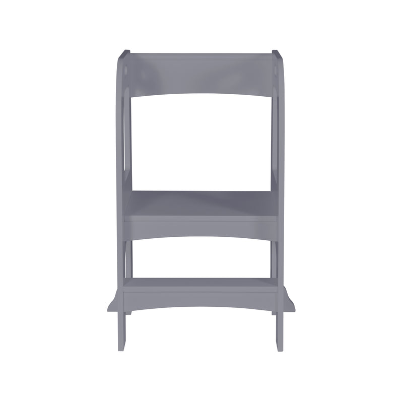 Child Standing Tower, Step Stools for Kids, Toddler Step Stool for Kitchen Counter,Gray