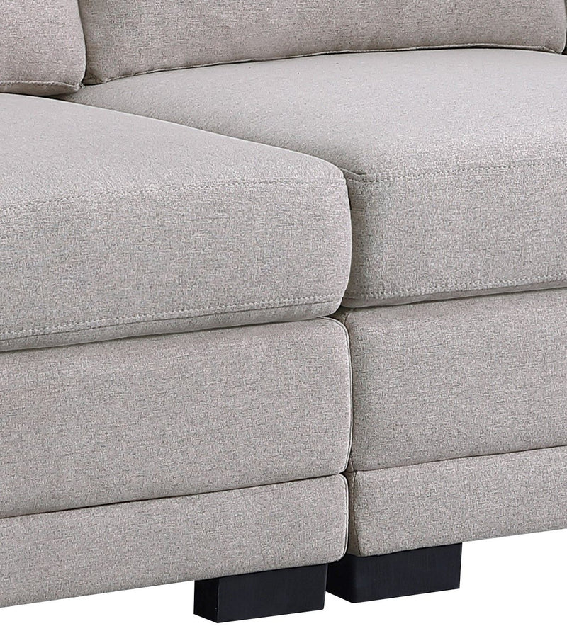 Kristin - Linen Fabric Reversible Sectional Sofa