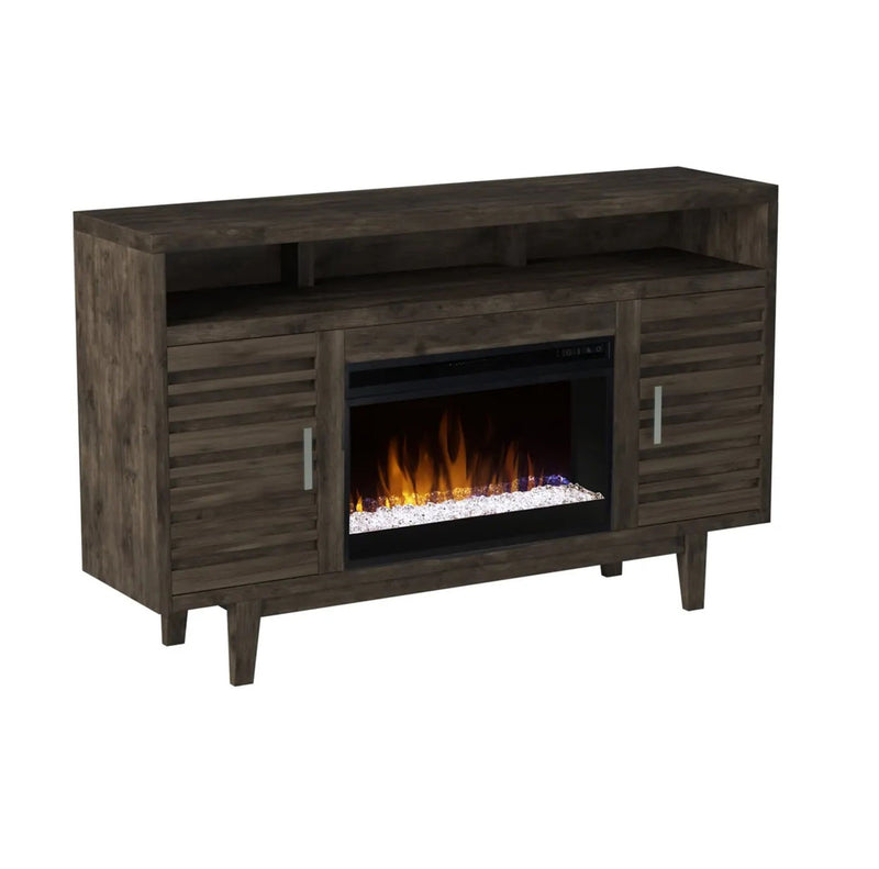 Avondale - 61" Electric Fireplace TV Console For TVs Up To 70" - Charcoal Brown