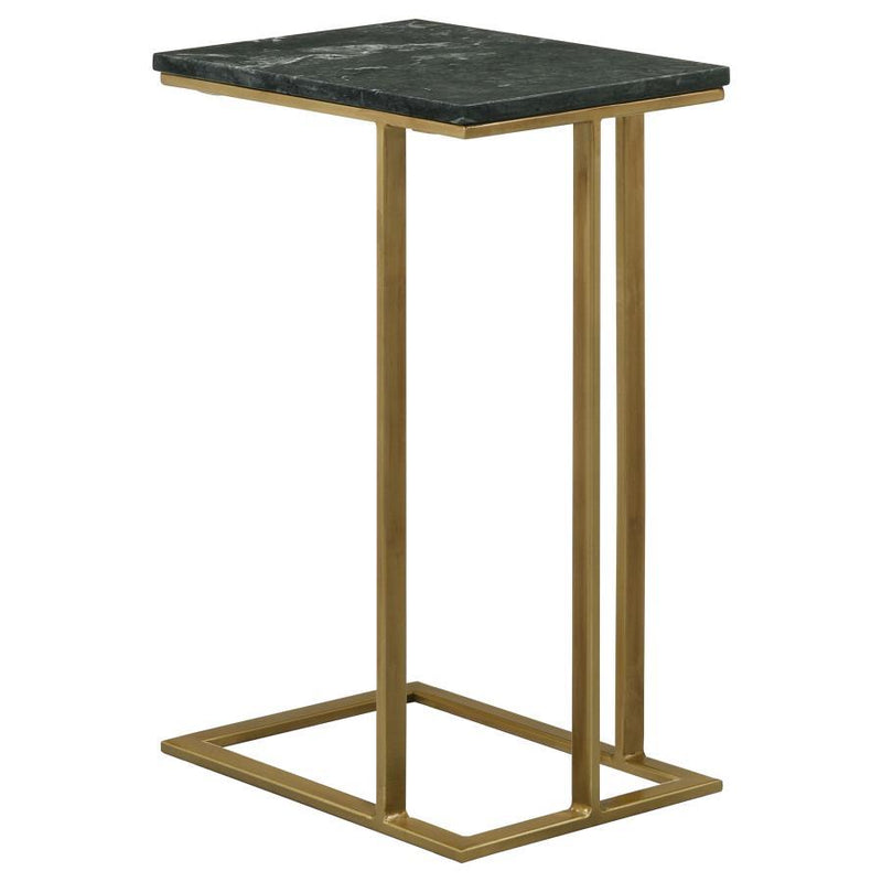 Vicente - Marble Top C-Shaped Sofa Side Table