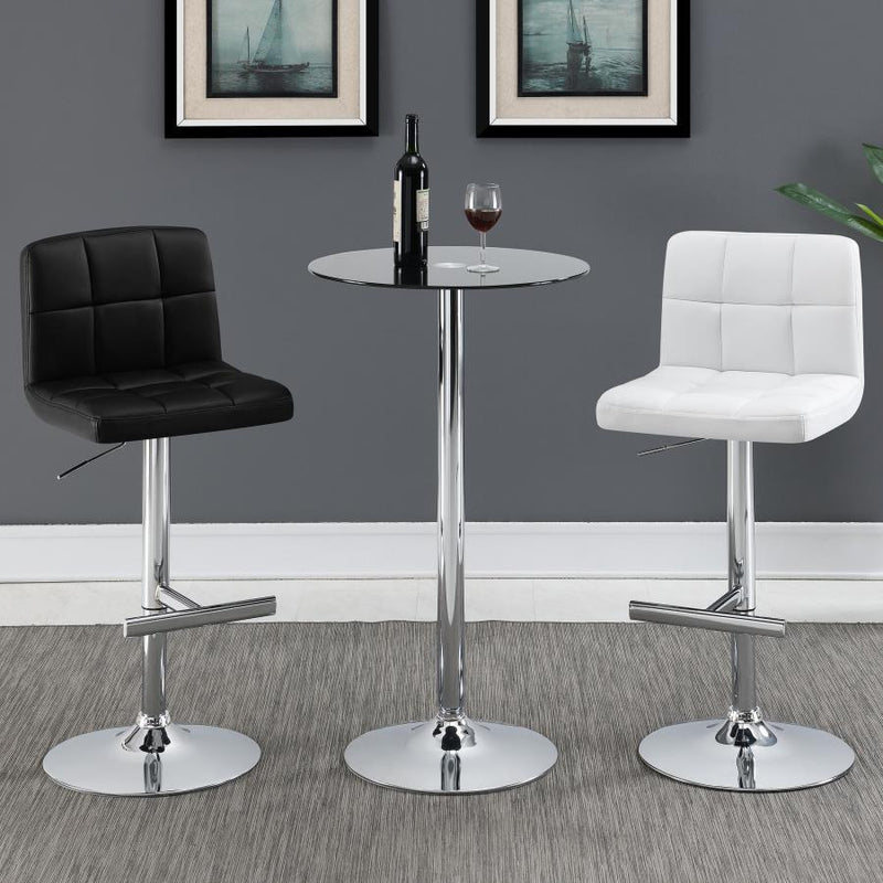 Lenny - Upholstered Adjustable Bar Stool (Set of 2)