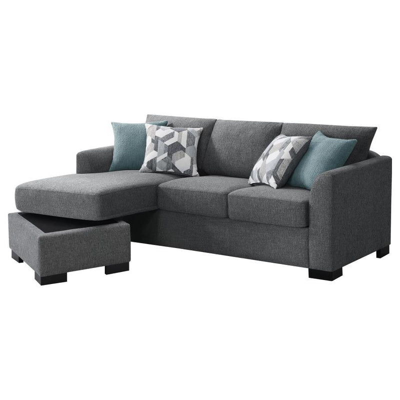 Storey - Upholstered Sleeper Sectional Chaise Sofa