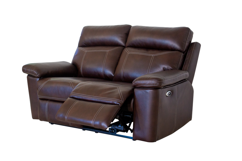 Sterling Manual Brown Air Leather 2 Seater