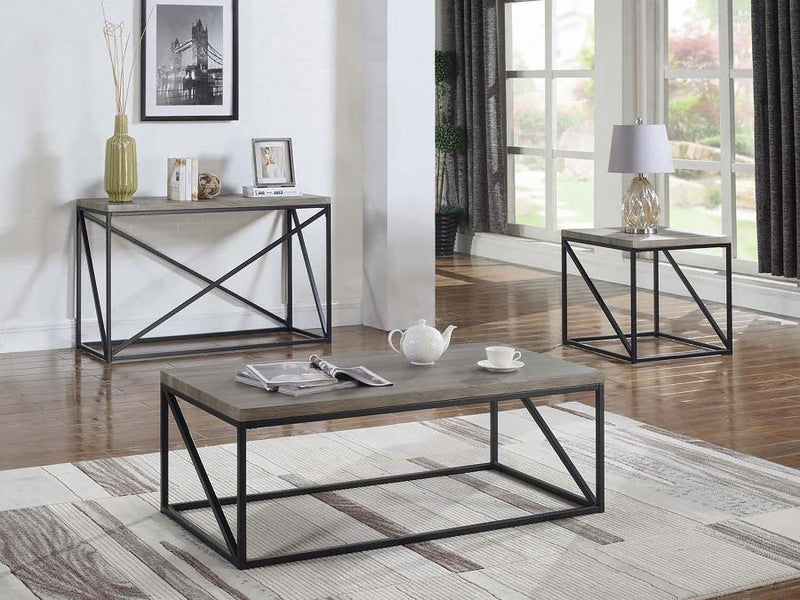 Birdie - Rectangular Coffee Table - Sonoma Gray