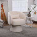 Swivel Accent Chair, Armchair Round Barrel Chair In Fabric For Living Room Bedroom