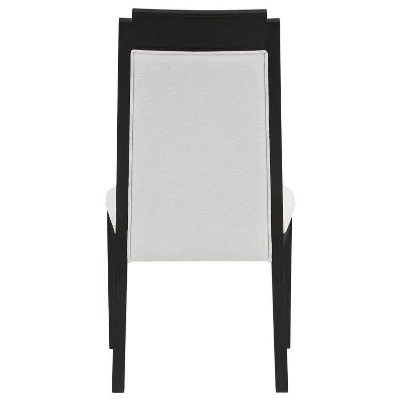 Brookmead - Upholstered Dining Side Chair (Set of 2) - Ivory And Black