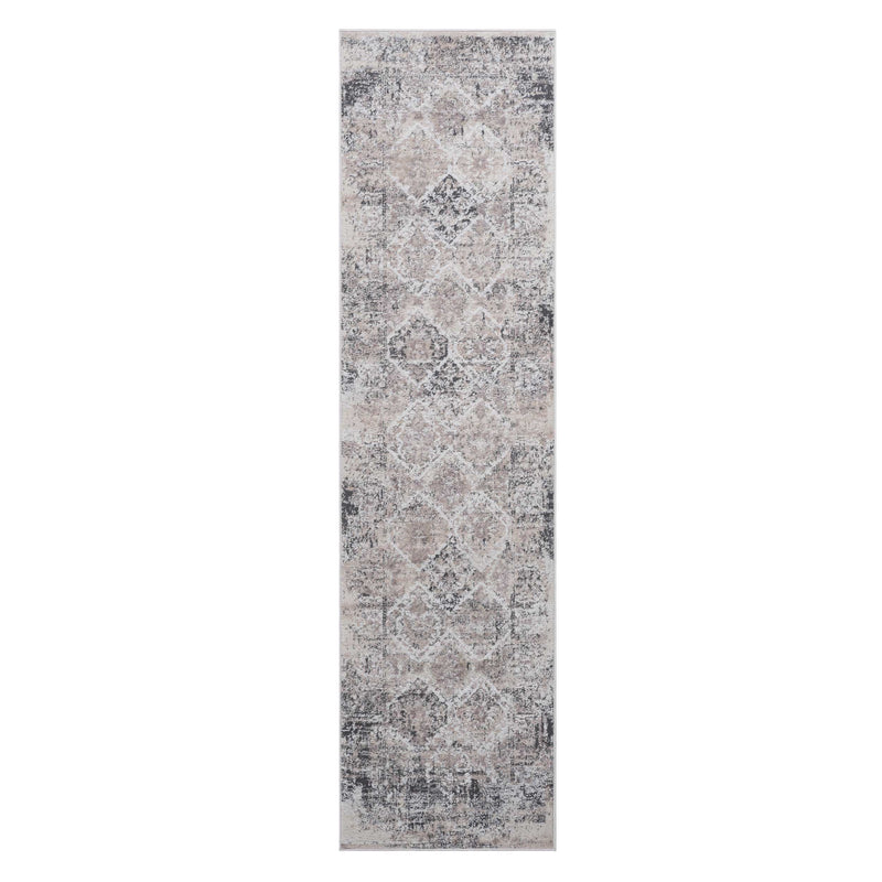 Payas - 2' x 8' Traditional Non-Shedding Living Room Bedroom Dining Home Office Stylish And Stain Resistant Area Rug - Cream / Anthracite