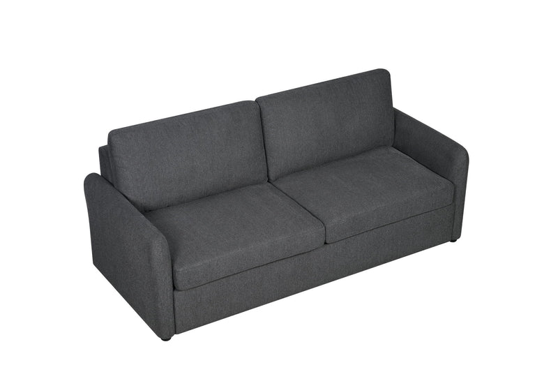 Sleeper Sofa Pull Out Bed, Convertible Sofa Bed Couch 2 In 1, With Foam Mattress For Living Room