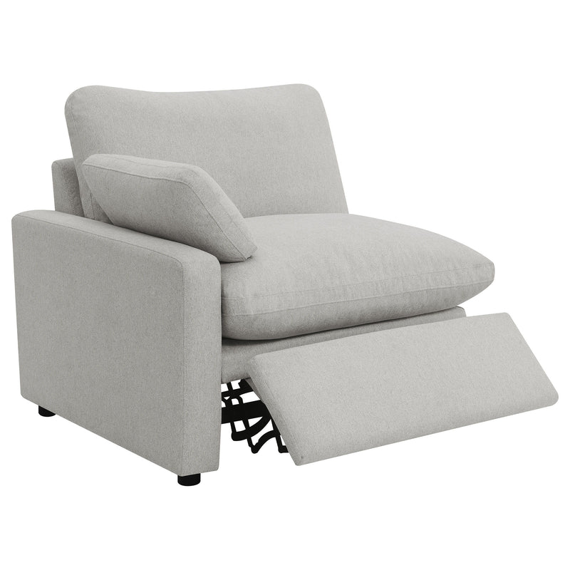 Collins - 2-Piece Upholstered Power Reclining Loveseat - Gray