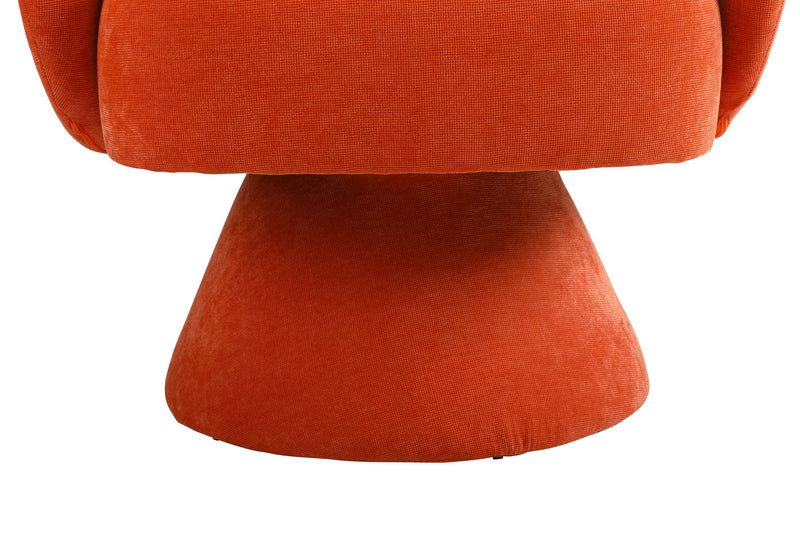 Swivel Accent Chair, Armchair Round Barrel Chair In Fabric For Living Room Bedroom