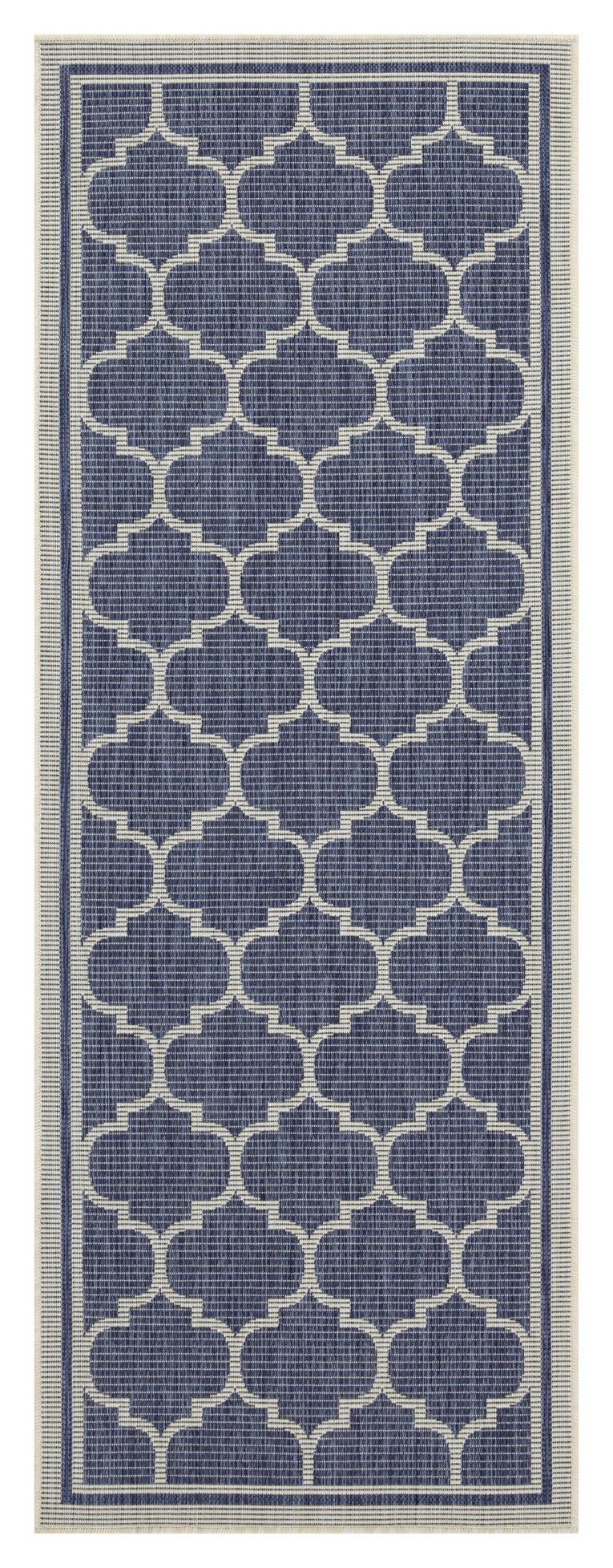 Sunshine - 5'3" X 7'3" Indoor / Outdoor Area Rug Polypropylene - Blue