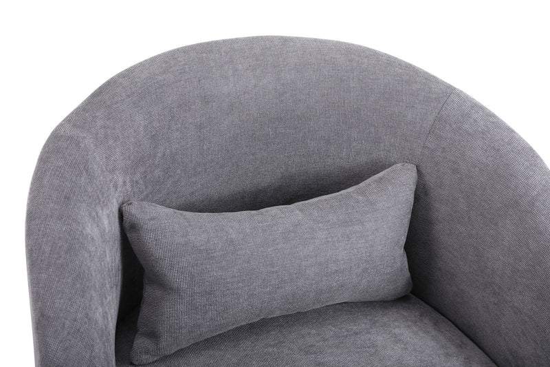 Swivel Accent Chair, Armchair Round Barrel Chair In Fabric For Living Room Bedroom