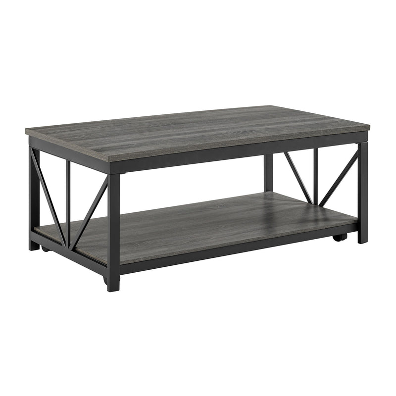 Gemma - 2 Piece Occasional Table Set Coffee Table & End Table - Grey