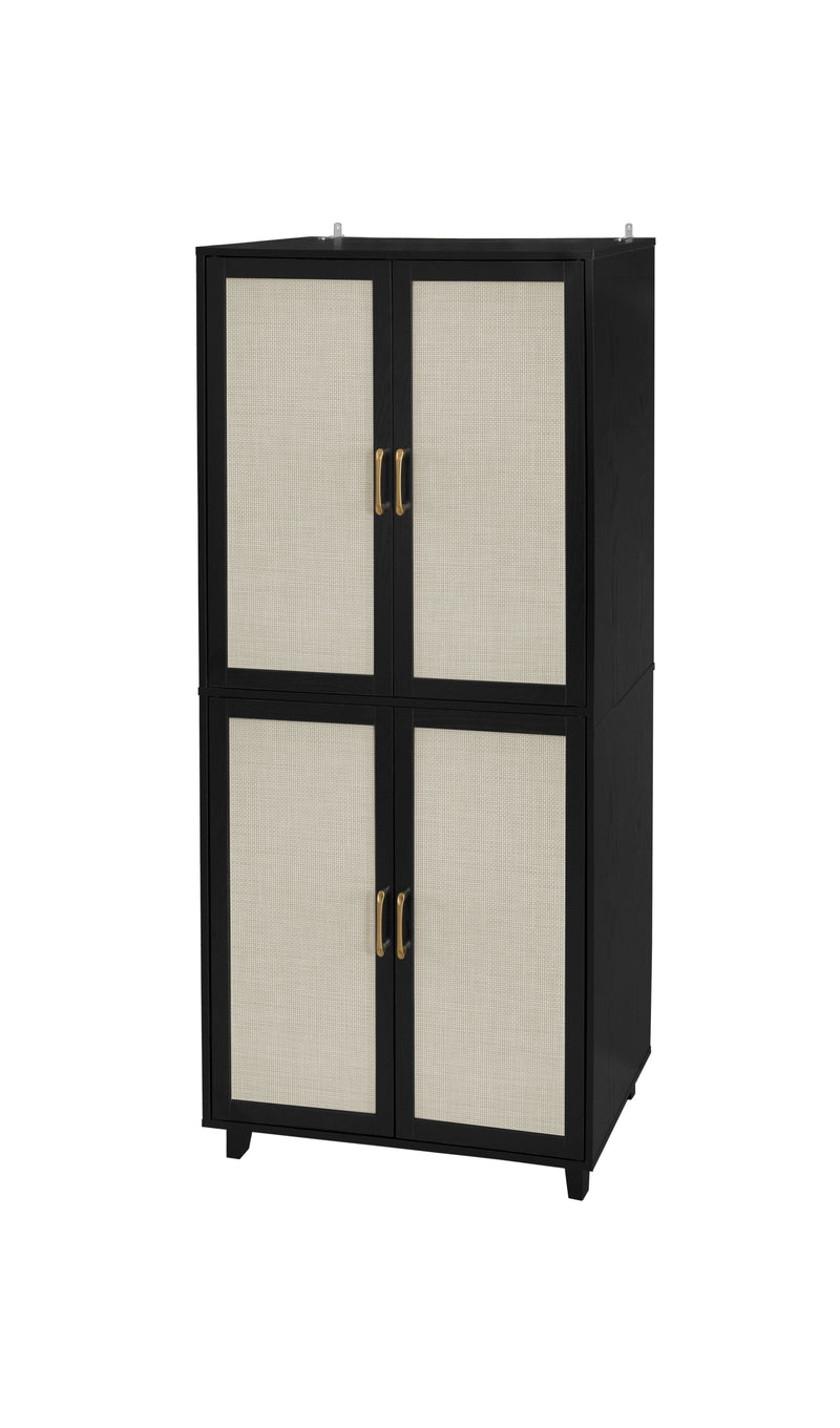 4 Door Cabinet, with 4 Adjustable Inner Shelves, Storage Cabinet