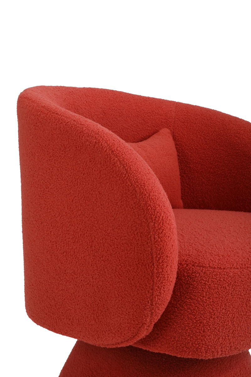 Swivel Accent Chair, Armchair Round Barrel Chair In Fabric For Living Room Bedroom