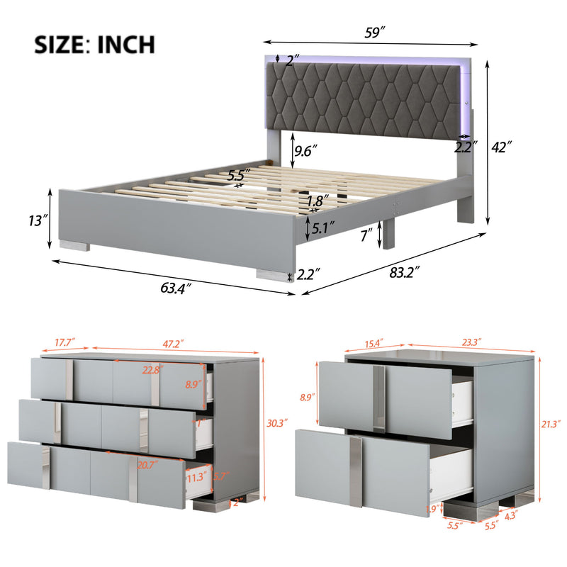 Upholstered Bedroom Set