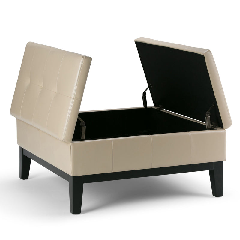 Dover - Square Coffee Table Storage Ottoman