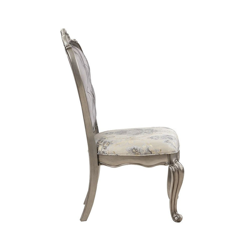 Ariadne - Side Chair (Set of 2) - Velvet & Antique Platinum