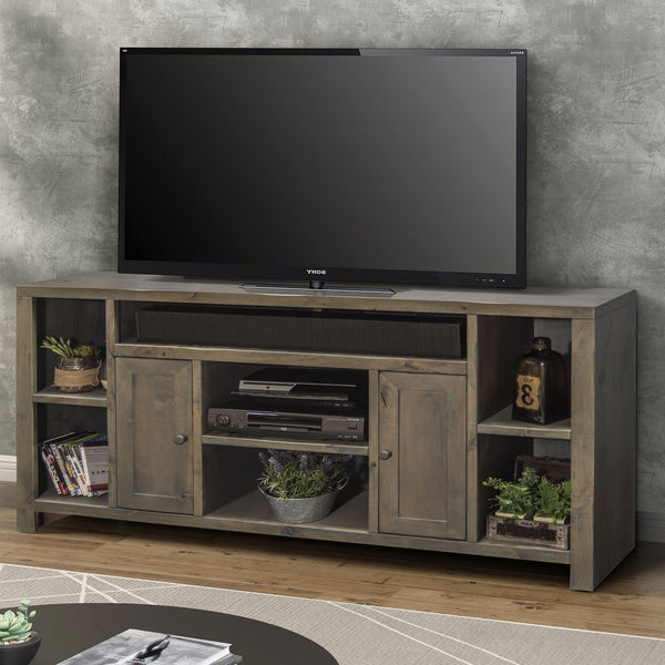 Joshua Creek - 64" TV Stand Console For TVs Up To 70" - Barnwood