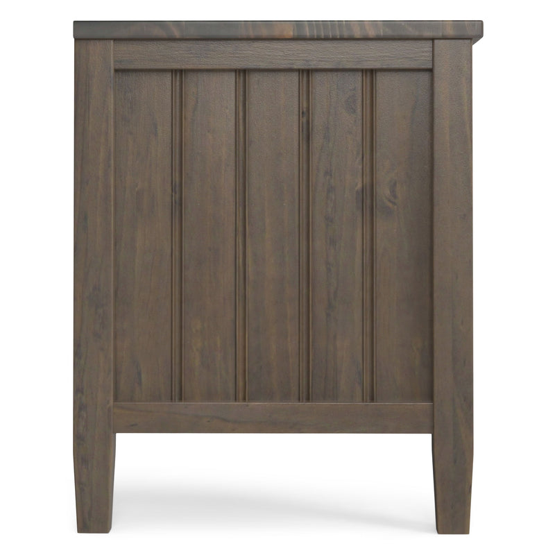 Lev - Low TV Stand - Smoky Brown