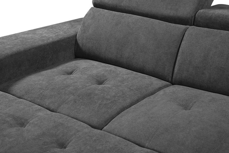 Henrik - Sleeper Sectional Sofa With Storage Ottoman And 2 Stools