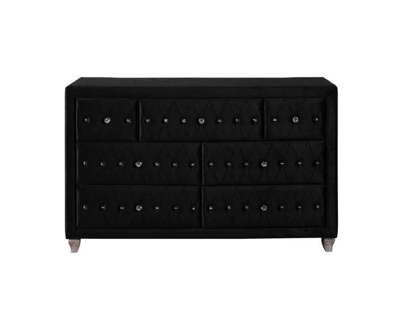 Deanna - 7-Drawer Upholstered Dresser