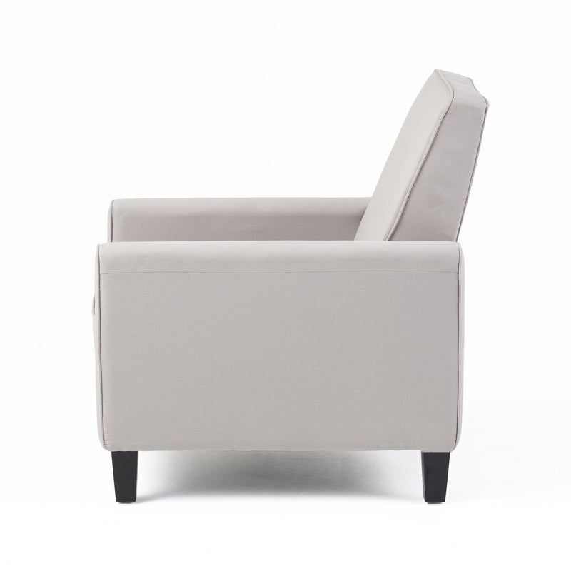 Linen Push Back Chair For Elegant Home