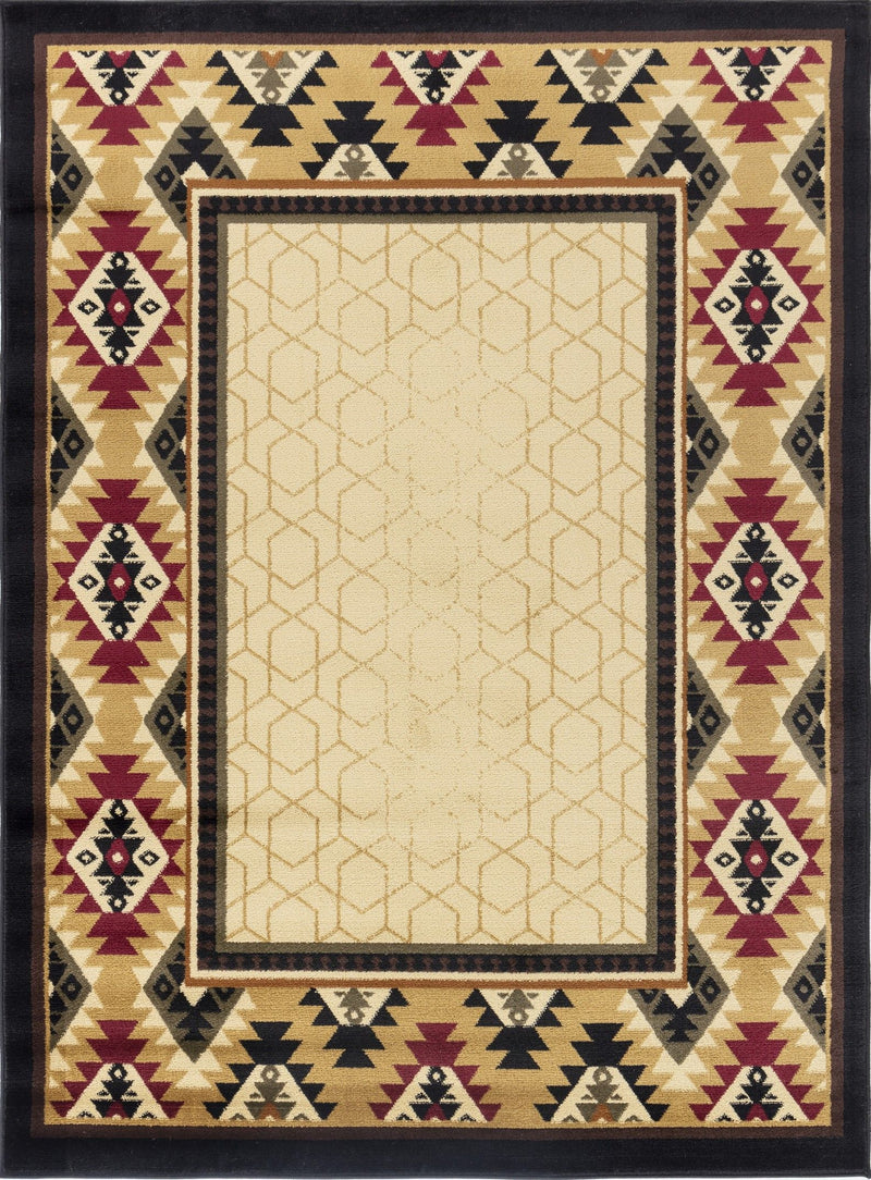 Tribes - 2' X 3' Southwest Area Rug - Cream